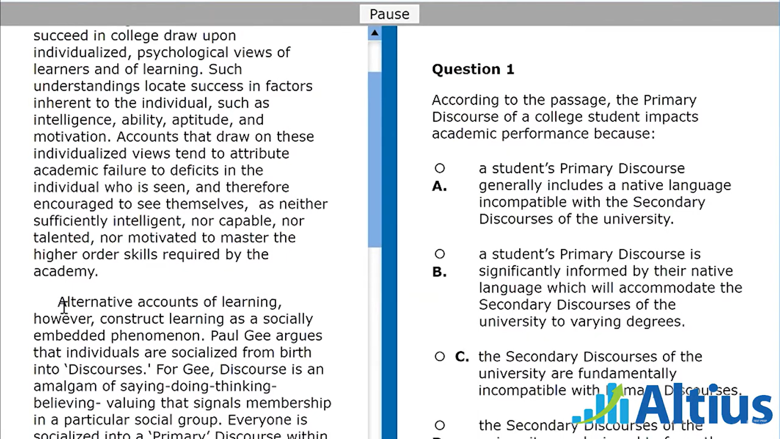 Altius MCAT Practice Tests