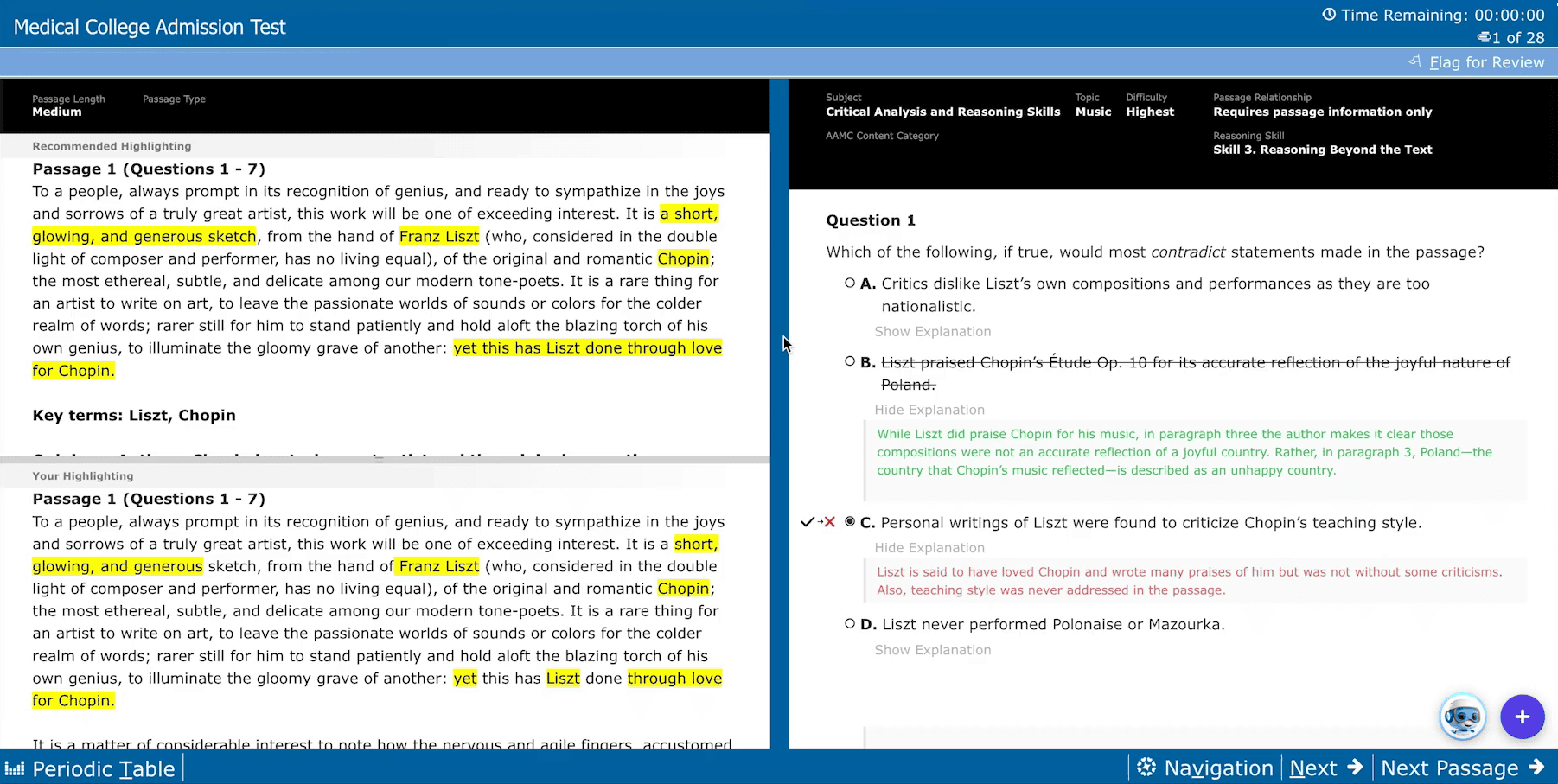 Blueprint MCAT Answer Explanations