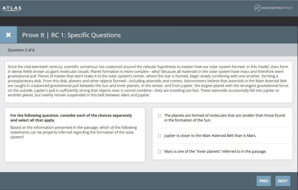 Manhattan Prep GRE Practice Questions