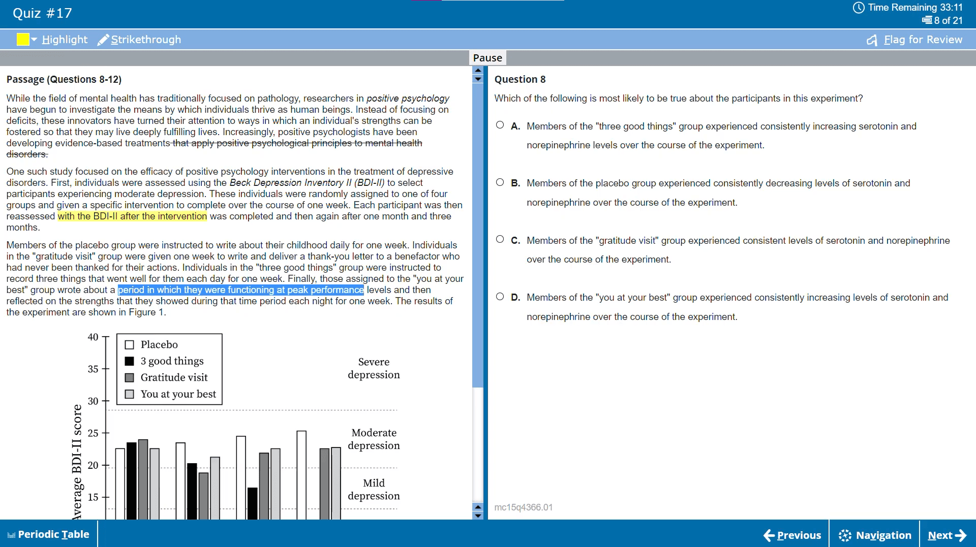 Kaplan MCAT Practice Questions