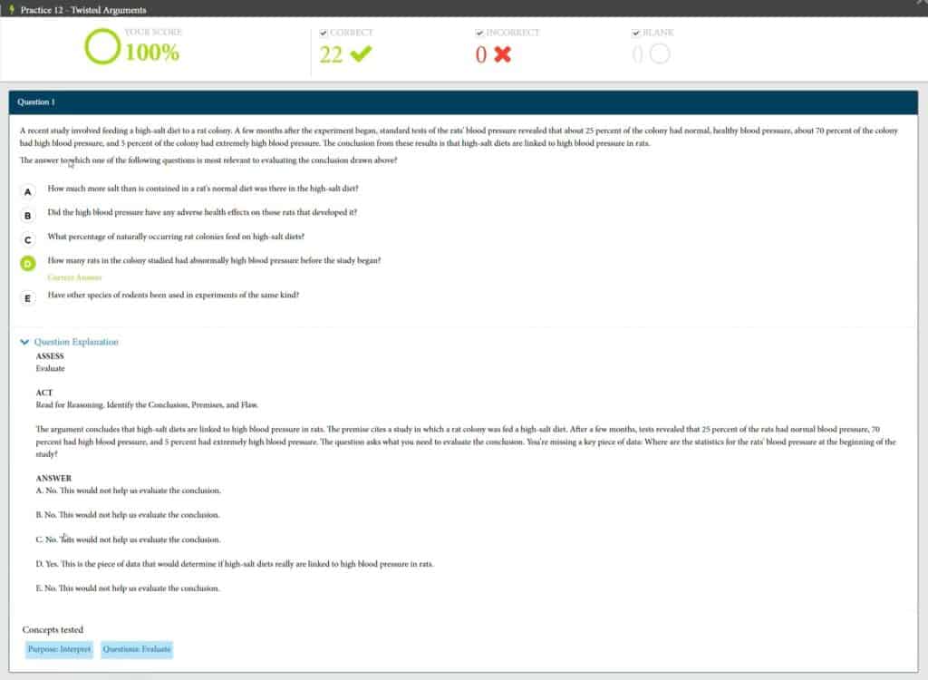Princeton Review LSAT Practice Questions
