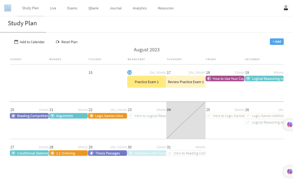 Blueprint LSAT Study Planner