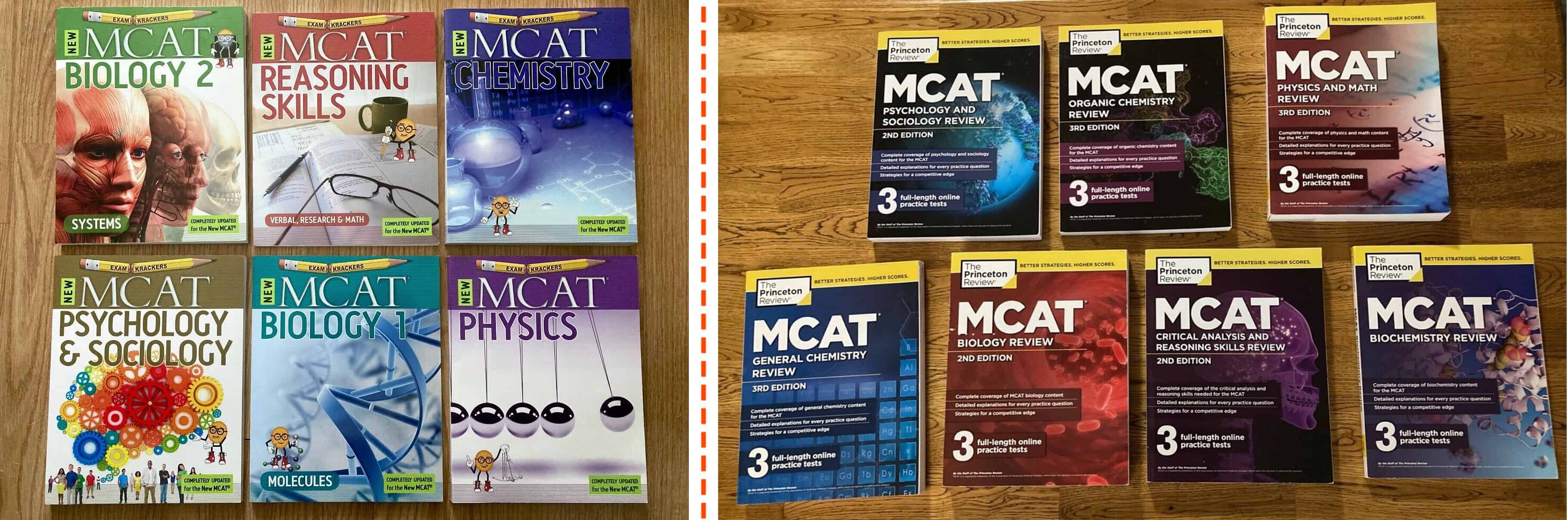 Prep101 MCAT Books Vs Princeton MCAT Books