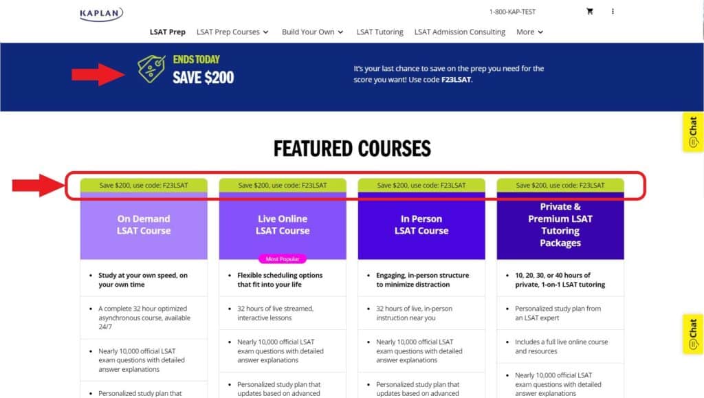 Kaplan LSAT Discount Codes