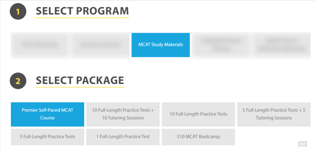 Altius MCAT Self-Paced Course Options
