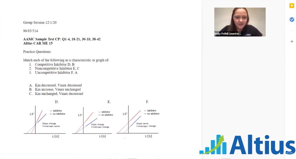 Altius MCAT Tutor Feedback