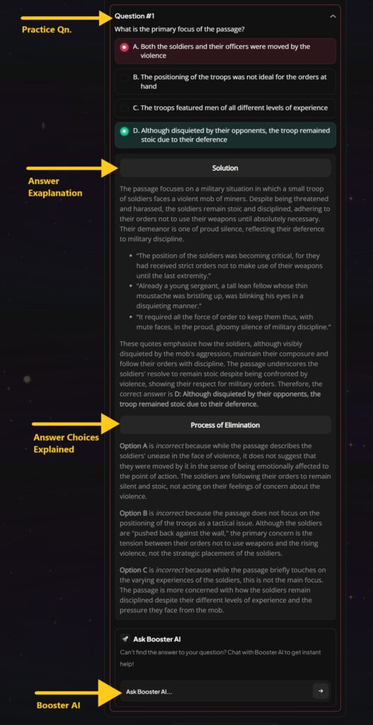 CARSBooster Answer Explanations