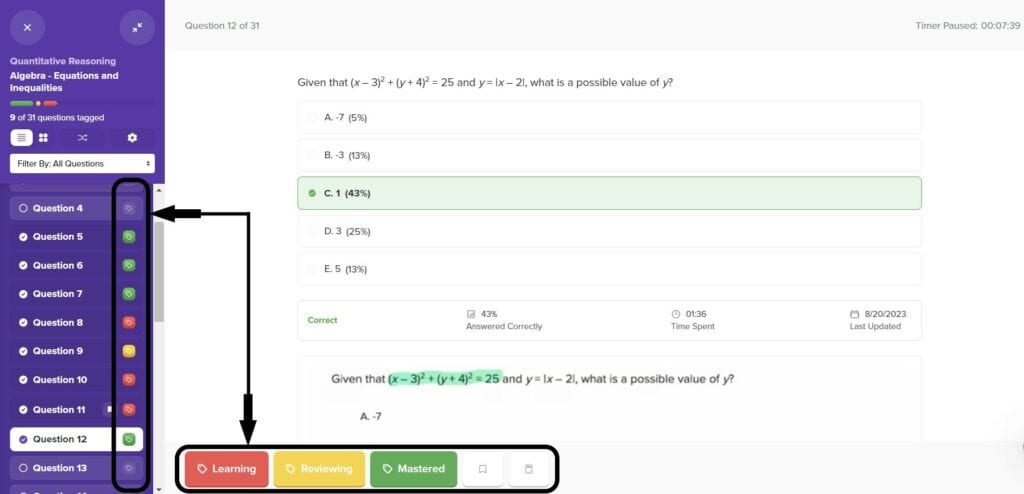 DAT Bootcamp Question Tagging