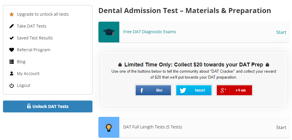 DAT Cracker Interface