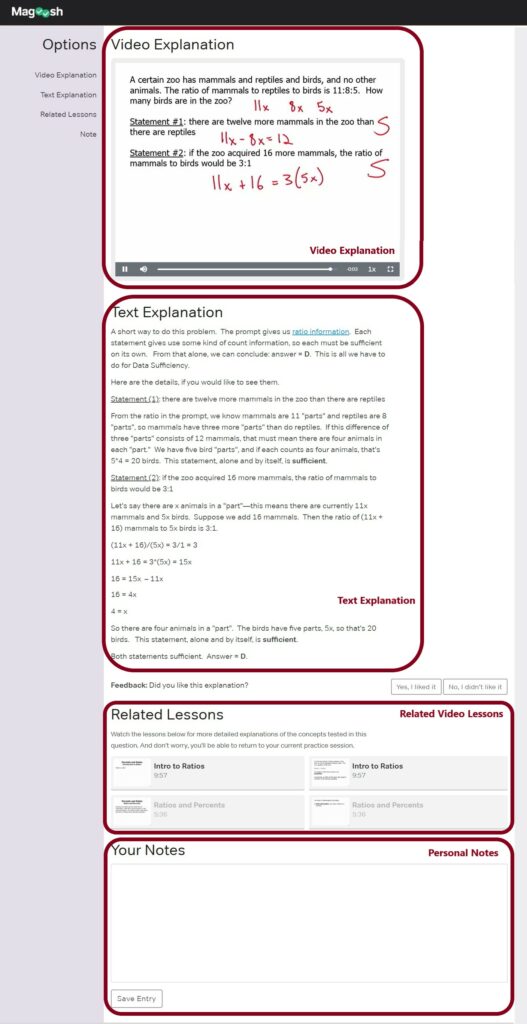 Magoosh GMAT Answer Explanations