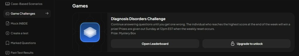 INBDE Booster Game Challenges