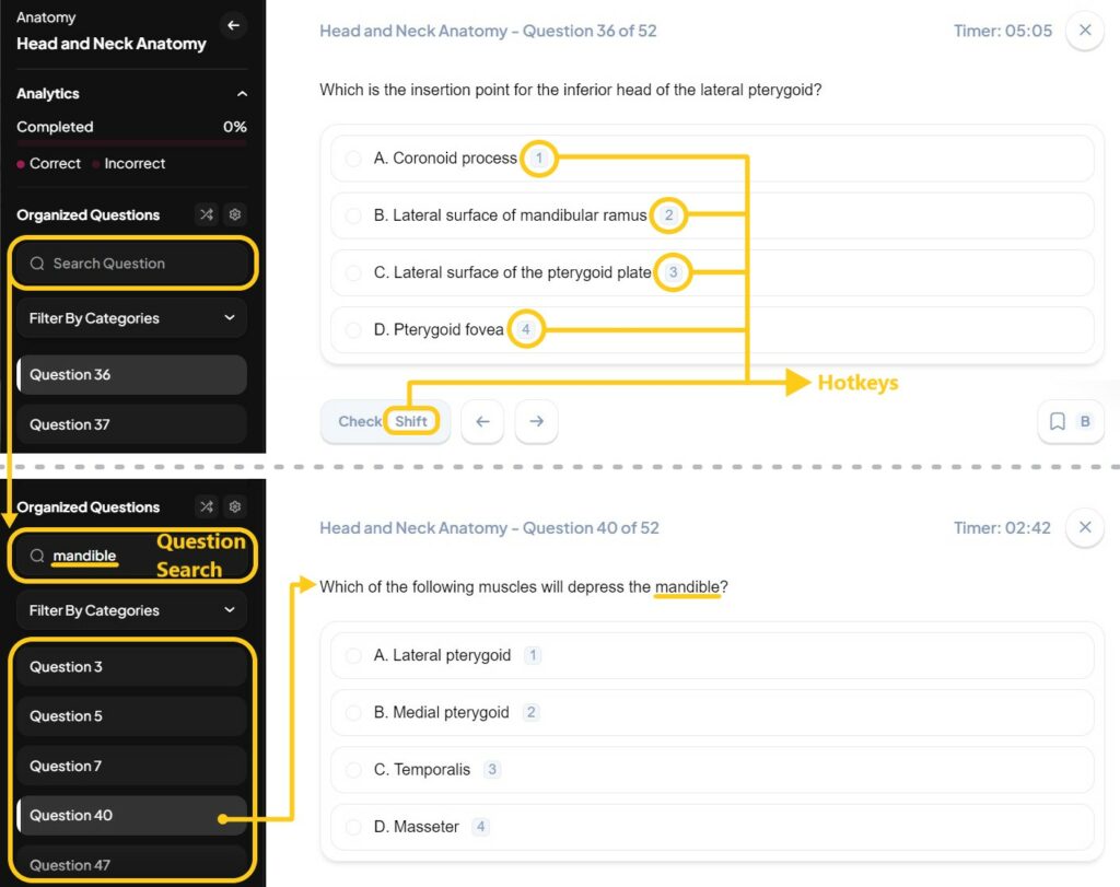 INBDE Booster Question Search & Hotkeys
