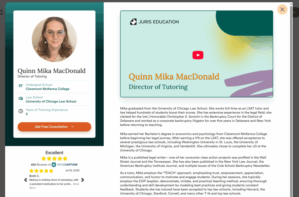 Juris Education LSAT Tutor Introductory Videos