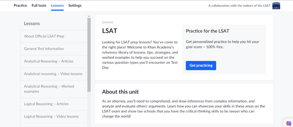Khan Academy LSAT Curriculum