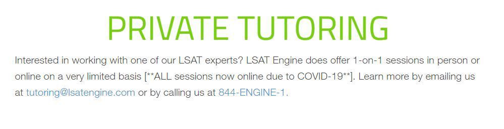 LSAT Engine Private Tutoring