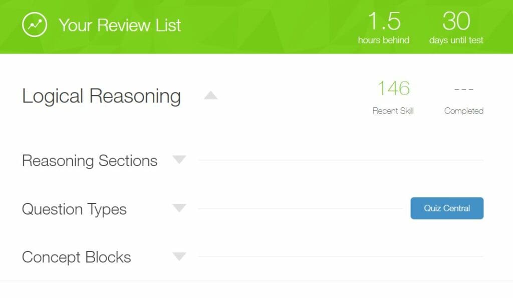 LSAT Engine Review List