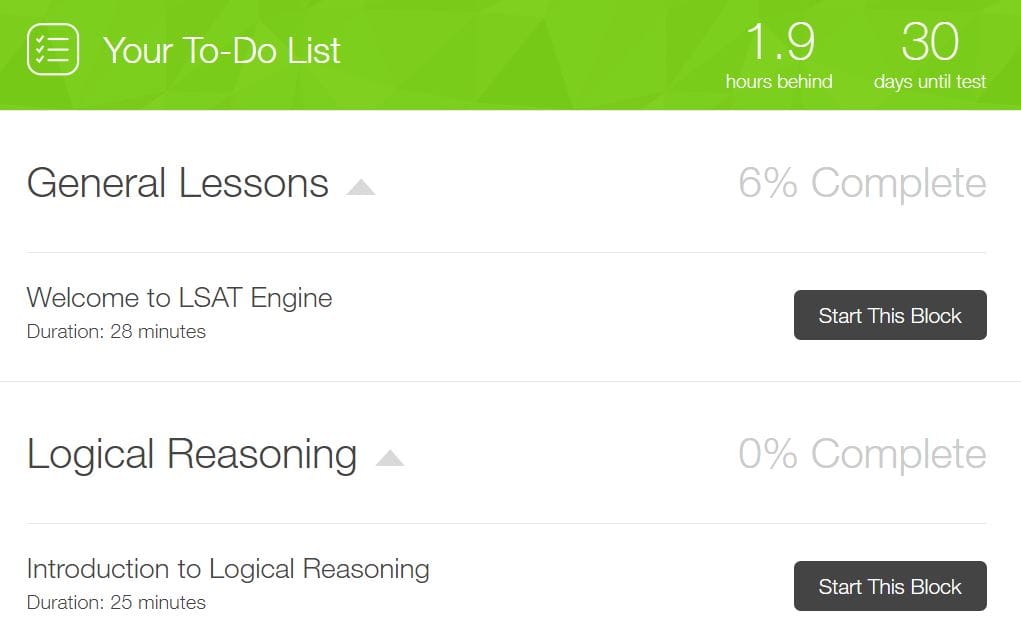 LSAT Engine To-Do List