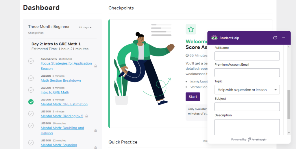 Magoosh GRE Chat Support