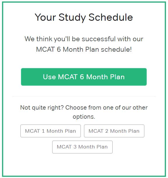 Magoosh MCAT Study Schedule