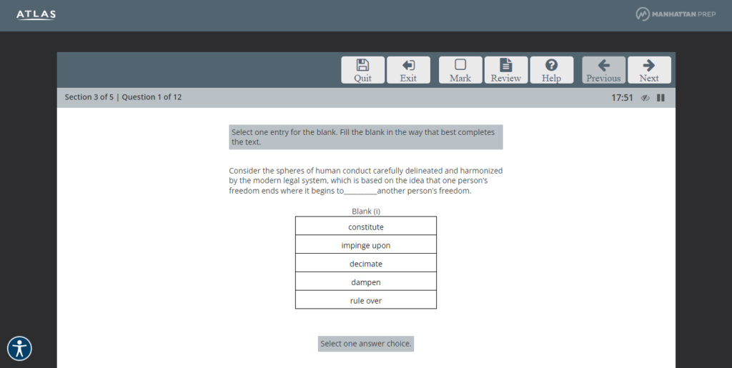 Manhattan Prep GRE Practice Test