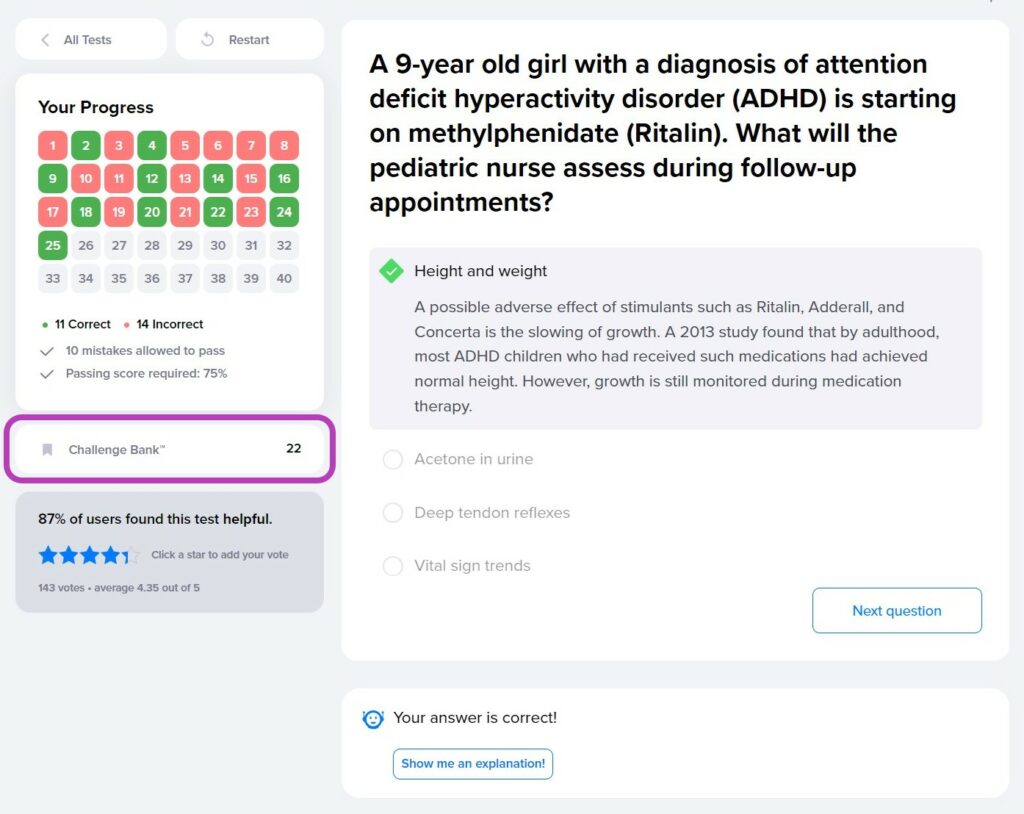 Nurse Plus Academy Challenge Bank