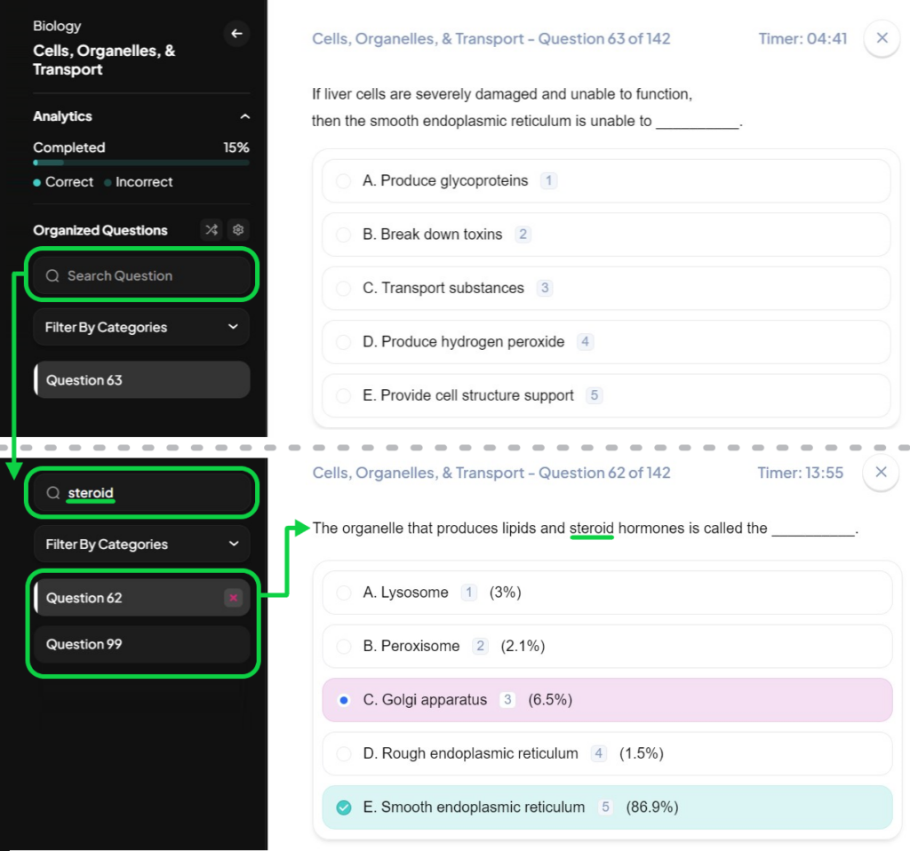OAT Booster Question Search UI