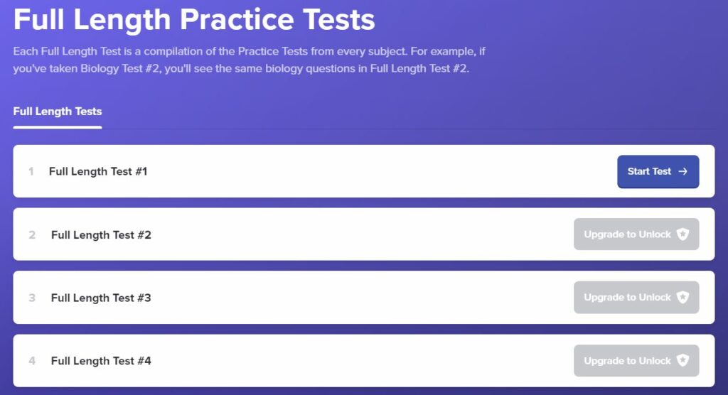 OAT Bootcamp Full Length Practice Tests