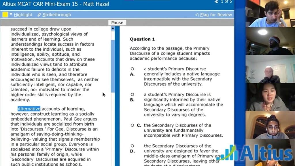 Altius MCAT Review