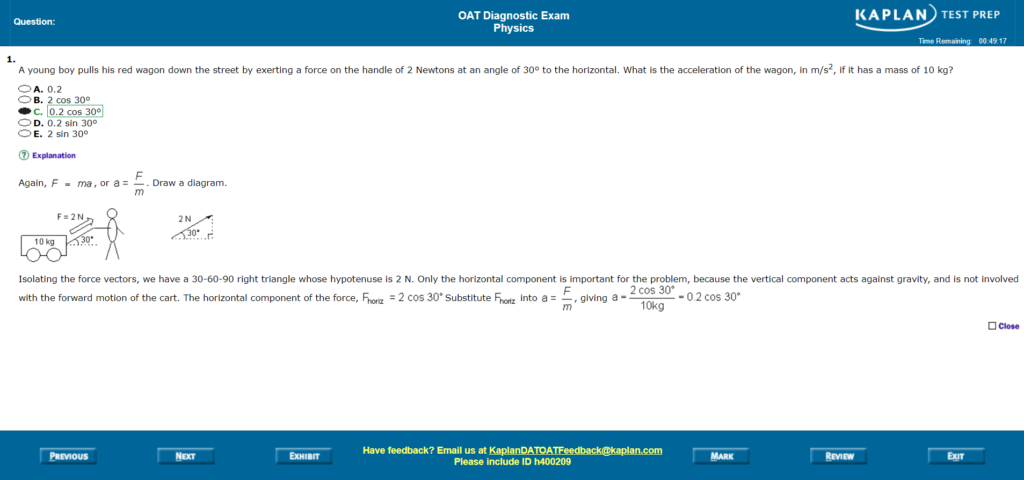 Kaplan OAT Prep Review